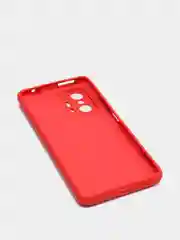 Красный чехол для Xiaomi 11T 5G с защитой камеры и бархатом внутри