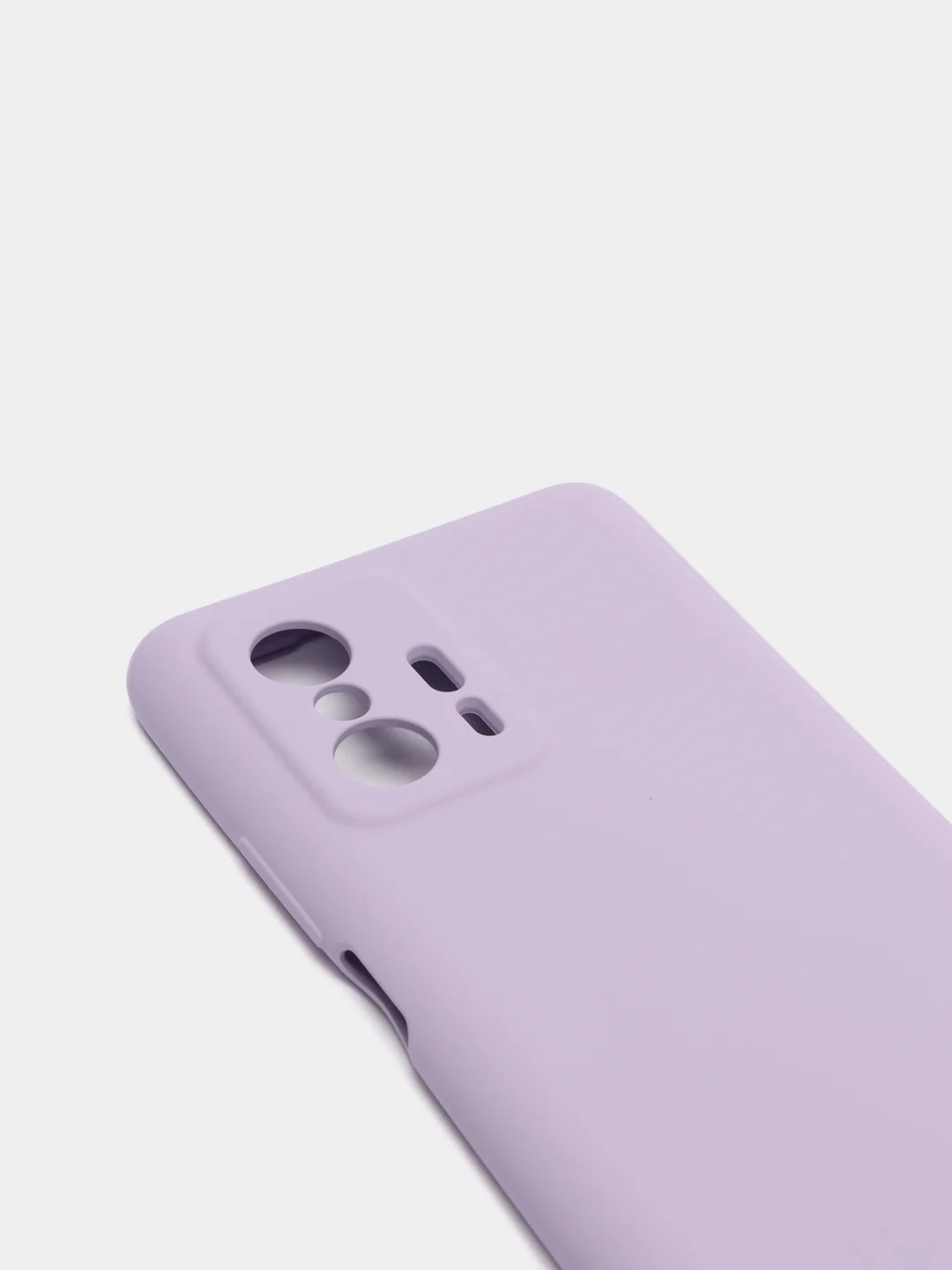 Лавандовый чехол для Xiaomi 11T 5G с защитой камеры и бархатом внутри