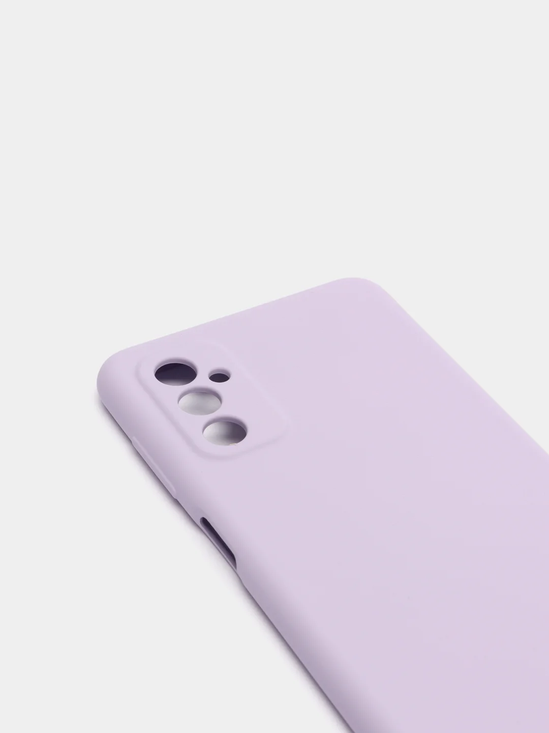 Лавандовый чехол Samsung M52 5G с защитой камеры и бархатом внутри