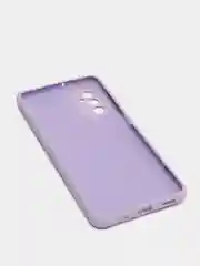 Лавандовый чехол Samsung M52 5G с защитой камеры и бархатом внутри