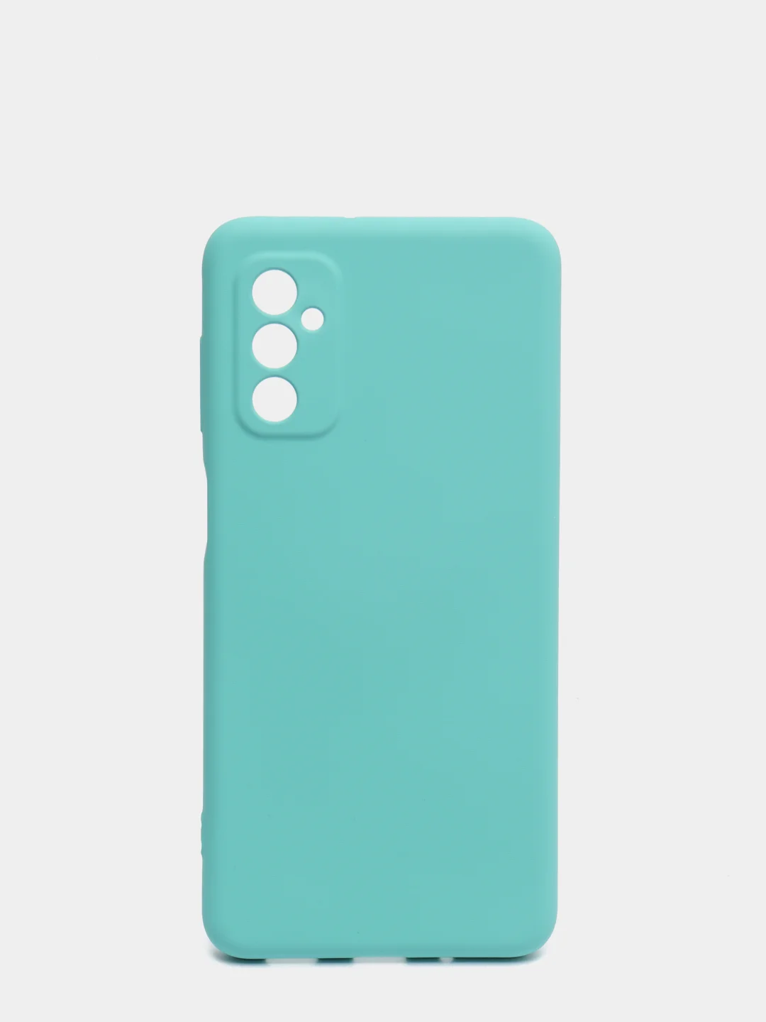 Бирюзовый чехол Samsung M52 5G с защитой камеры и бархатом внутри