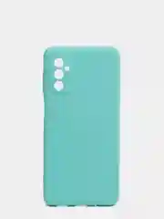 Бирюзовый чехол Samsung M52 5G с защитой камеры и бархатом внутри