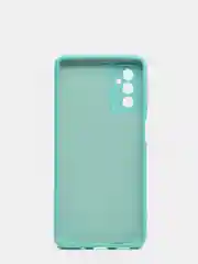 Бирюзовый чехол Samsung M52 5G с защитой камеры и бархатом внутри