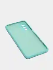 Бирюзовый чехол Samsung M52 5G с защитой камеры и бархатом внутри