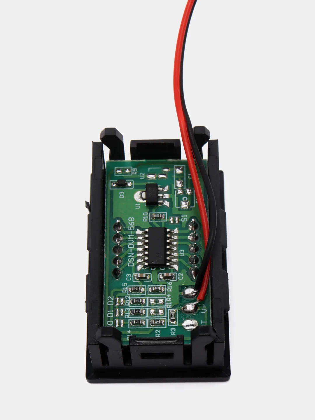 Зеленый вольтметр постоянного тока двухпроводной DC 4.5V-30.0V