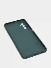 Тёмно-зелёный чехол Samsung M52 5G с защитой камеры и бархатом внутри