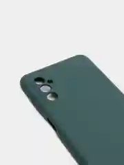 Тёмно-зелёный чехол Samsung M52 5G с защитой камеры и бархатом внутри
