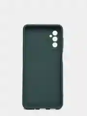 Тёмно-зелёный чехол Samsung M52 5G с защитой камеры и бархатом внутри