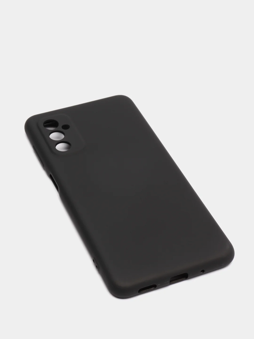 Черный чехол Samsung M52 5G с защитой камеры и бархатом внутри