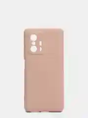 Молочный чехол для Xiaomi 11T 5G с защитой камеры и бархатом внутри