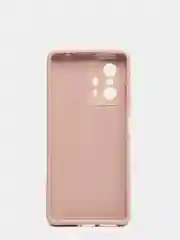 Молочный чехол для Xiaomi 11T 5G с защитой камеры и бархатом внутри