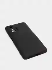 Черный чехол для Xiaomi 11T 5G с защитой камеры и бархатом внутри