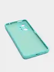 Бирюзовый чехол для Xiaomi 11T 5G с защитой камеры и бархатом внутри