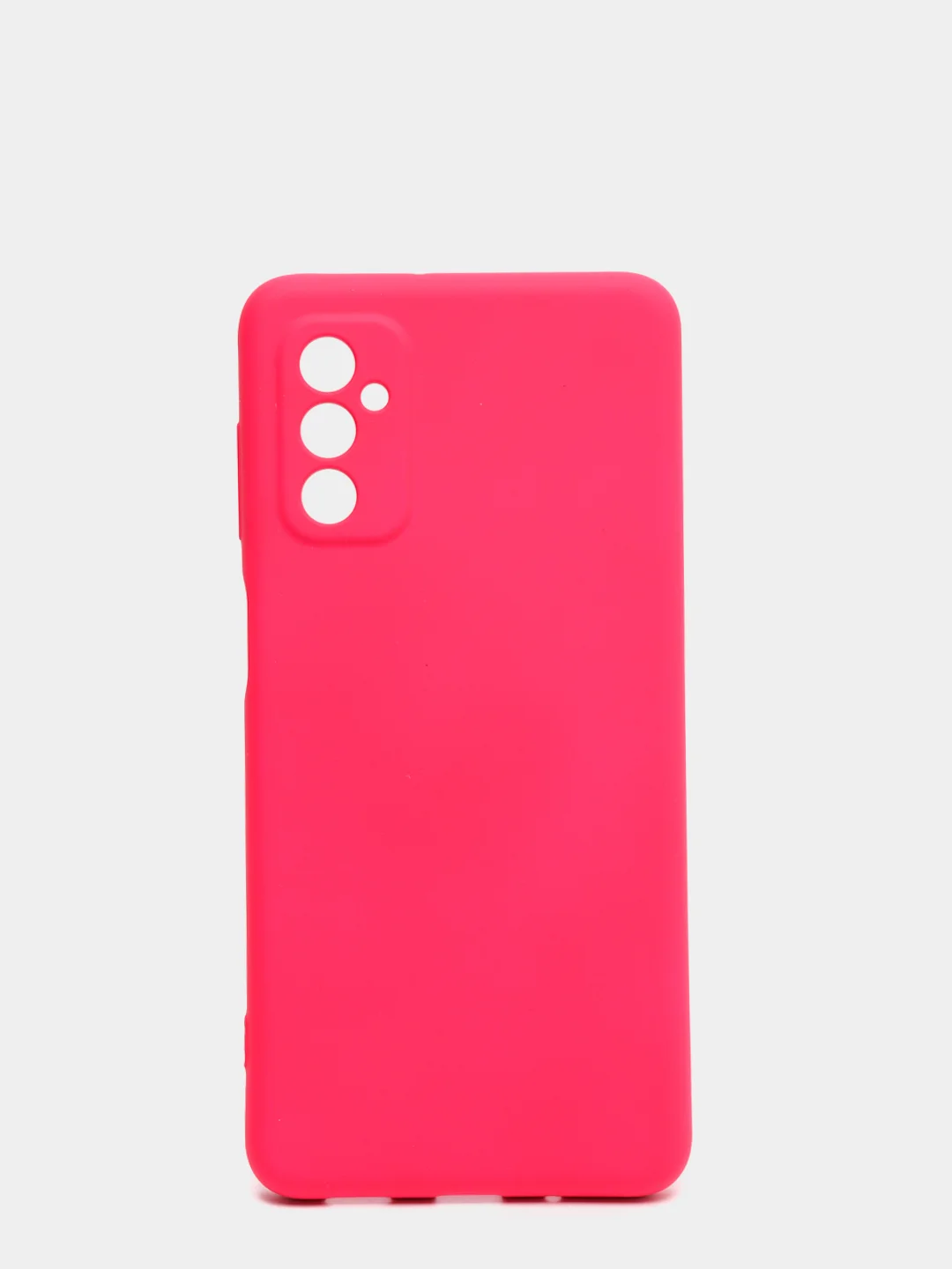 Фуксия чехол Samsung M52 5G с защитой камеры и бархатом внутри