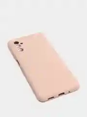 Молочный чехол Samsung M52 5G с защитой камеры и бархатом внутри