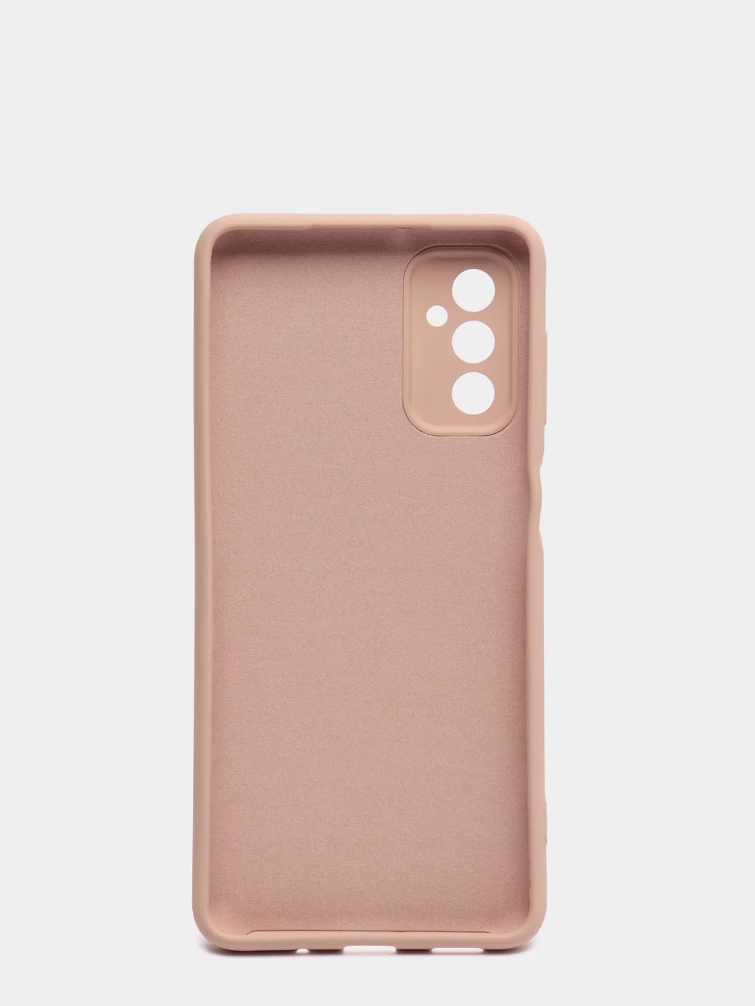 Молочный чехол Samsung M52 5G с защитой камеры и бархатом внутри
