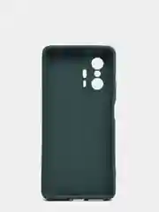 Тёмно-зелёный чехол для Xiaomi 11T 5G с защитой камеры и бархатом внутри