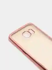 Розовый чехол Samsung S6 edge