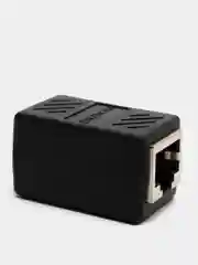 Черный соединитель интернет кабеля RJ45 RJ45 LAN для патч-кордадля удлинения ethernet соединитель