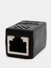 Черный соединитель интернет кабеля RJ45 RJ45 LAN для патч-кордадля удлинения ethernet соединитель