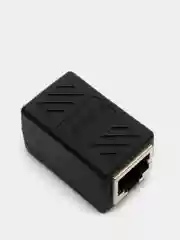 Черный соединитель интернет кабеля RJ45 RJ45 LAN для патч-кордадля удлинения ethernet соединитель