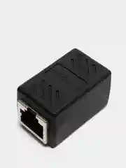 Черный соединитель интернет кабеля RJ45 RJ45 LAN для патч-кордадля удлинения ethernet соединитель