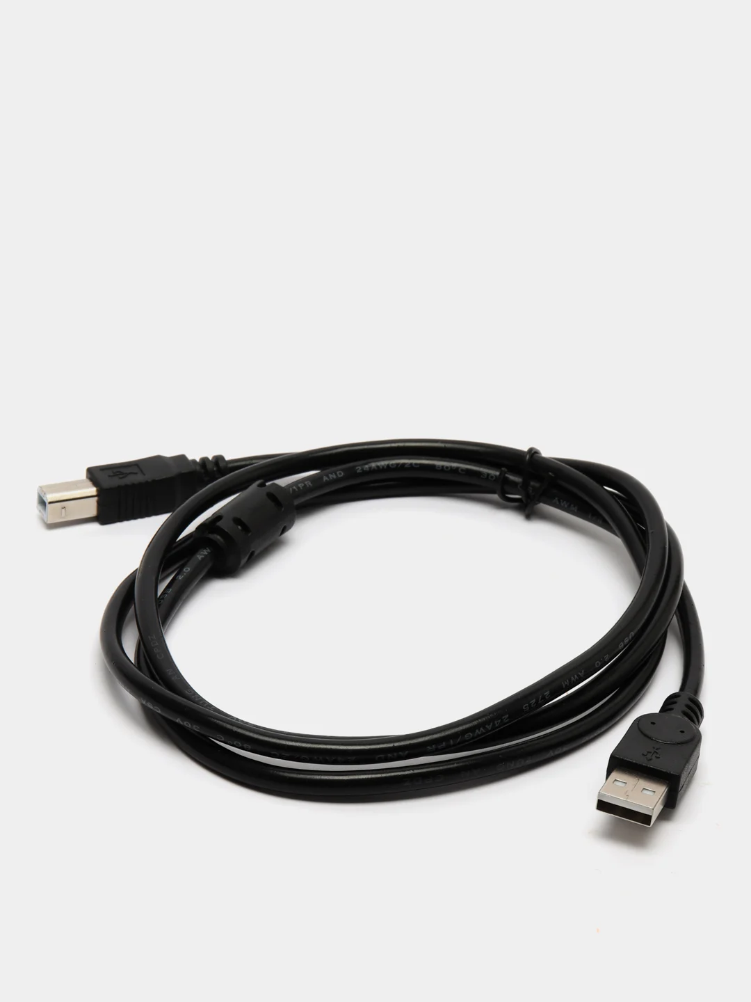 Синий кабель для принтера, сканера USB BM(шт)-АM(шт) USB 2.0 МФУ 1,5 м