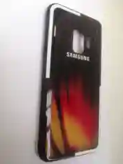 Чехол-накладка Samsung S9 радуга, меняет цвет на телефоне