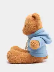 Голубой плюшевый мишка в толстовке
