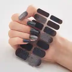Багровый лаковые наклейки полоски для ногтей
