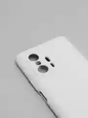 Белый чехол для Xiaomi 11T 5G с защитой камеры и бархатом внутри