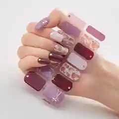 Индиго лаковые наклейки полоски для ногтей