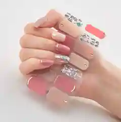 Конфетный лаковые наклейки полоски для ногтей