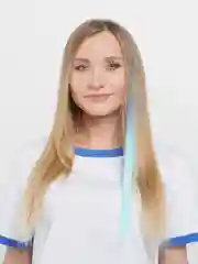 Двухцветные пряди для волос на заколке, канекалон