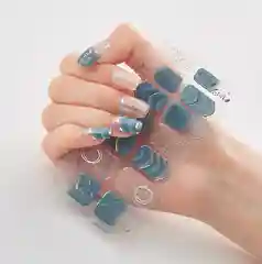 Лайм лаковые наклейки полоски для ногтей