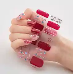 Лесной зеленый лаковые наклейки полоски для ногтей