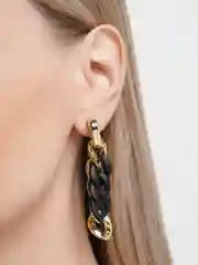 Прозрачный серьги цепи / Серьги круглые