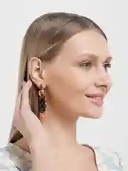 Прозрачный серьги цепи / Серьги круглые