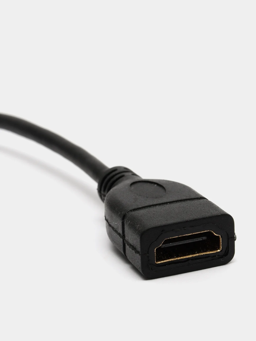 Черный переходник с HDMI на micro HDMI, папа-мама
