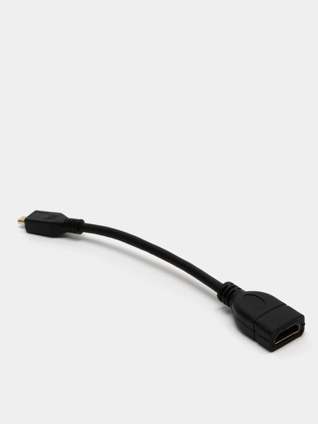 Черный переходник с HDMI на micro HDMI, папа-мама