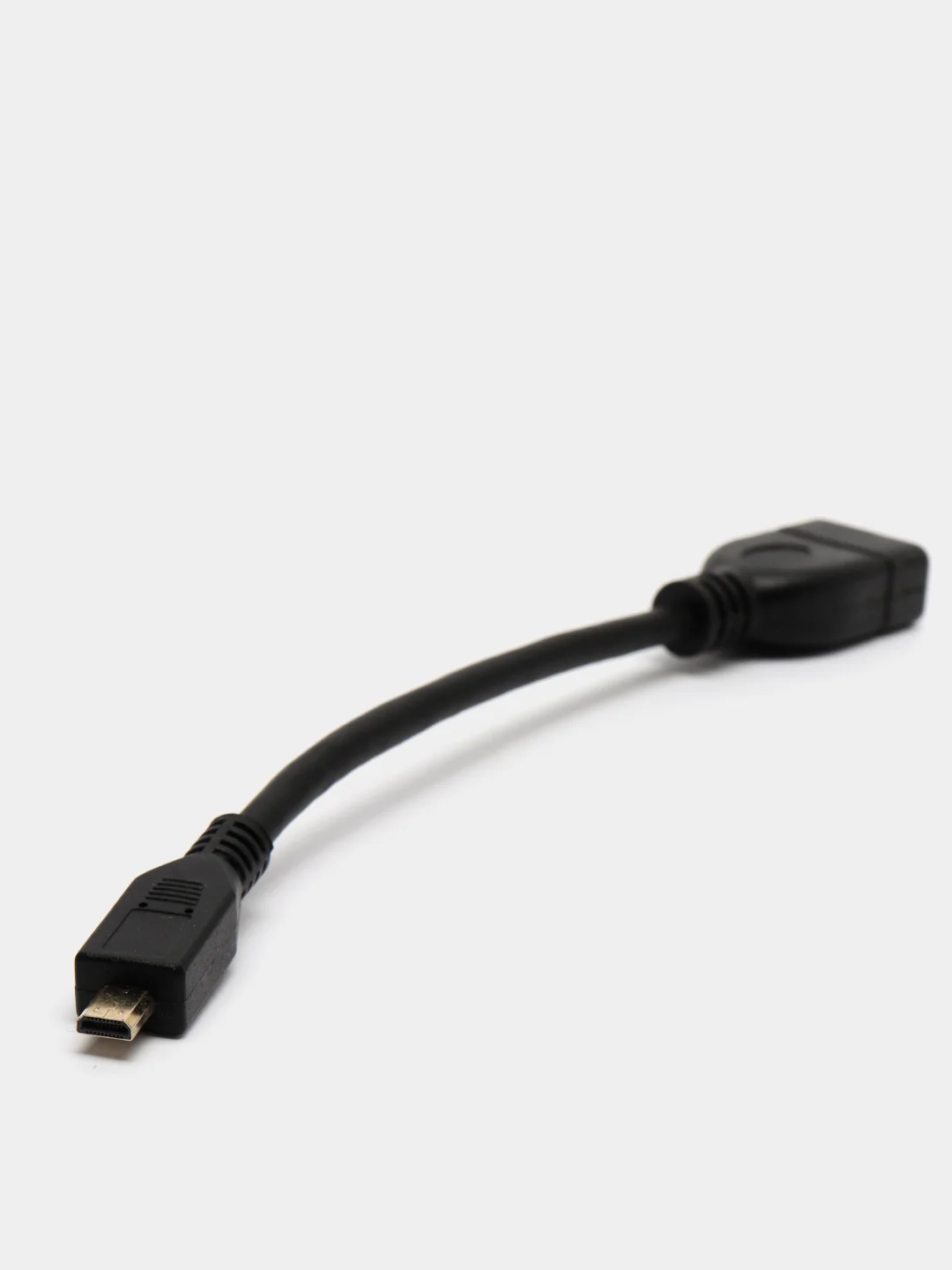 Черный переходник с HDMI на micro HDMI, папа-мама