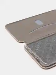 Золотой чехол книжка Samsung Galaxy S10+ / S10 Plus, Самсунг Галакси С10+ / С10 Плюс