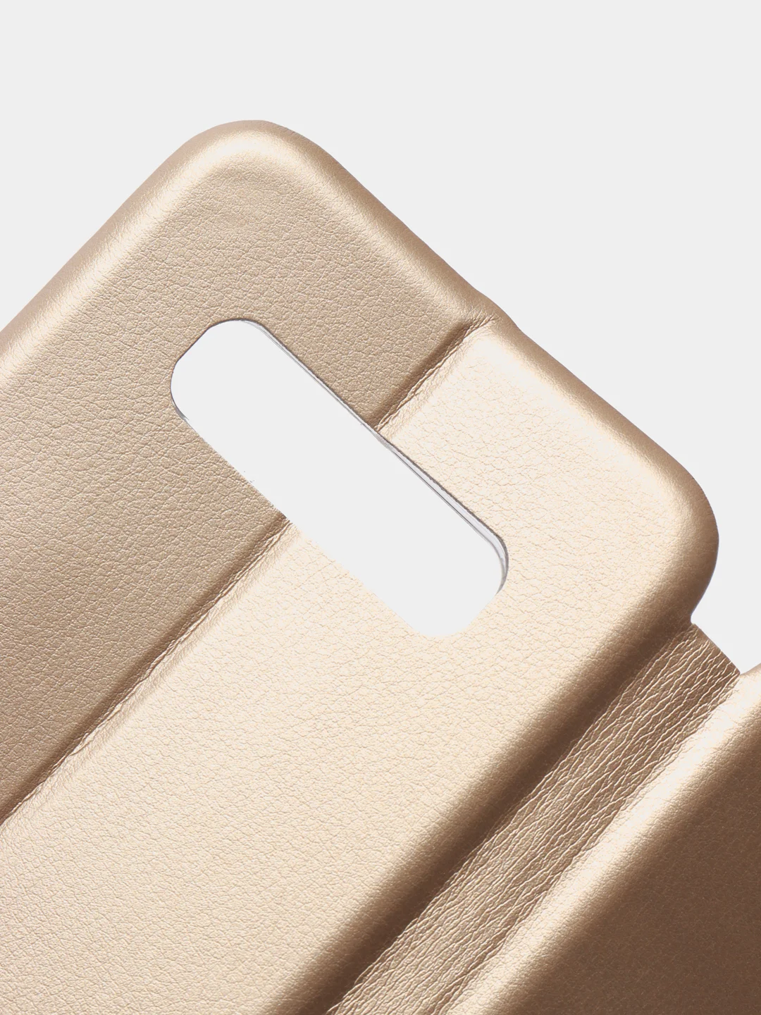 Золотой чехол книжка Samsung Galaxy S10+ / S10 Plus, Самсунг Галакси С10+ / С10 Плюс