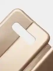 Золотой чехол книжка Samsung Galaxy S10+ / S10 Plus, Самсунг Галакси С10+ / С10 Плюс