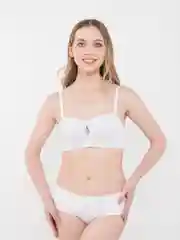 Белый комплект белья бесшовный
