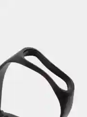 Черный силиконовый ремешок Xiaomi Mi Band 3, Mi Band 4 (Сяоми Ми Бэнд 3, Ми Бэнд 4)