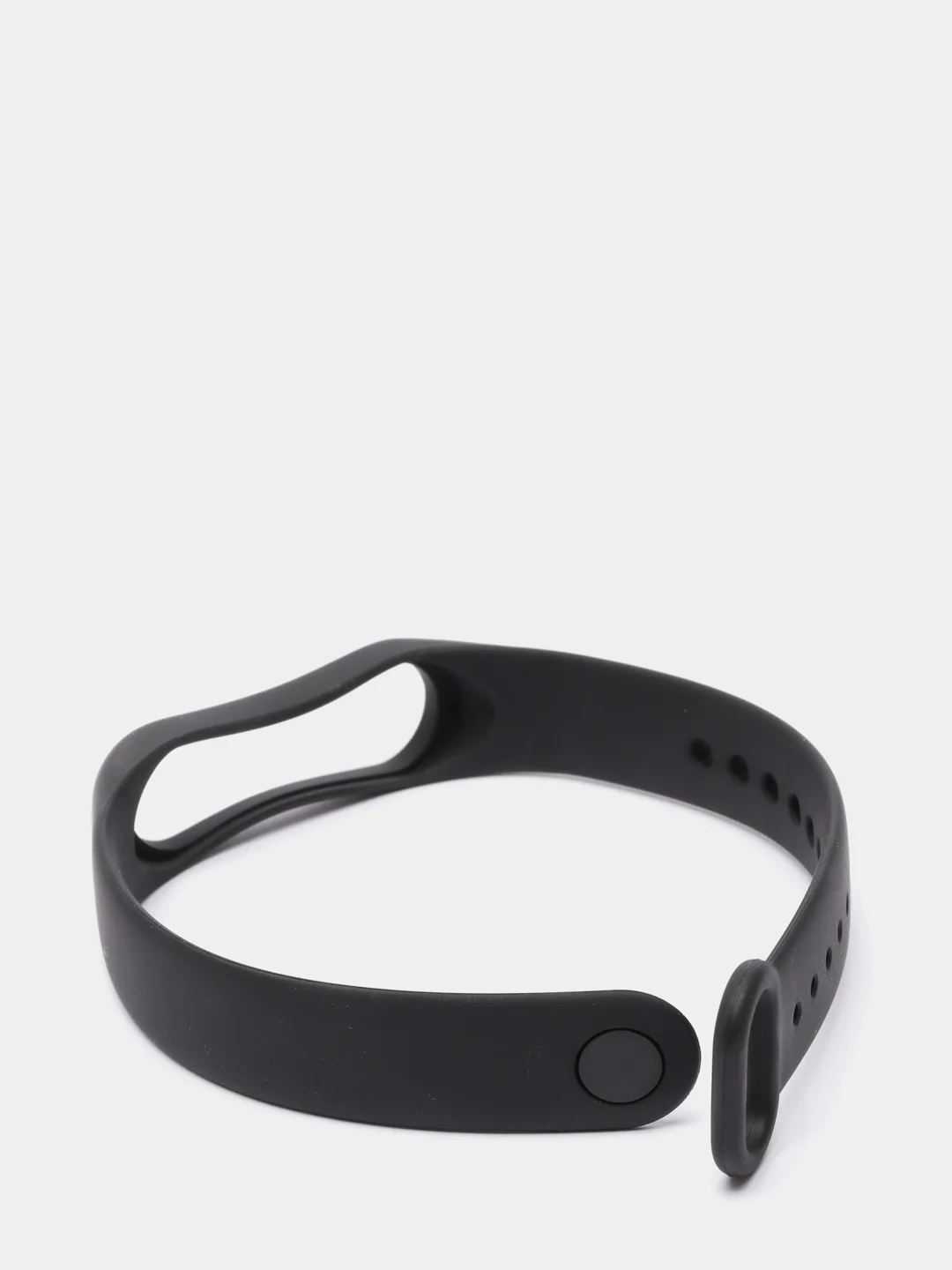 Черный силиконовый ремешок Xiaomi Mi Band 3, Mi Band 4 (Сяоми Ми Бэнд 3, Ми Бэнд 4)