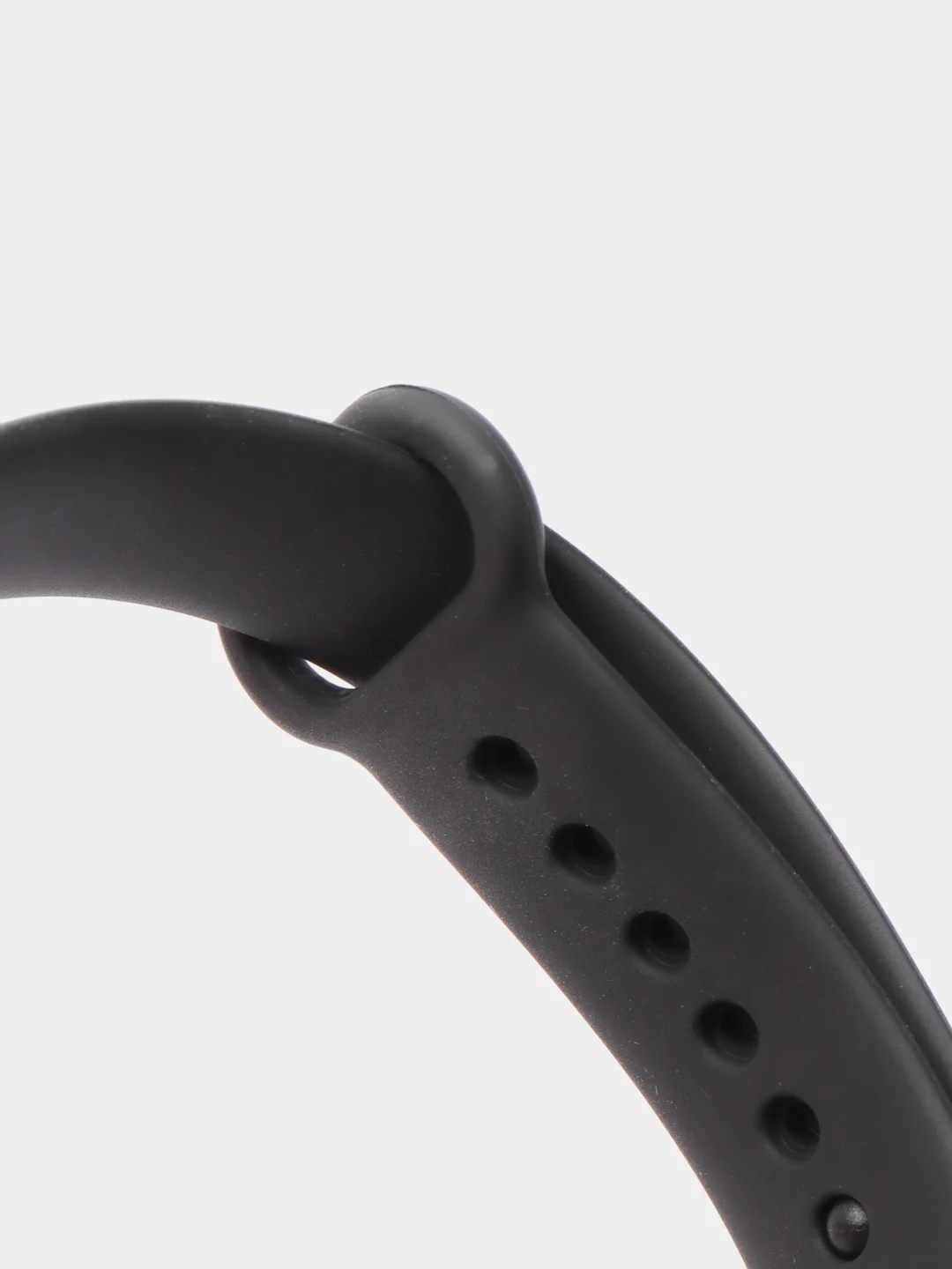 Черный силиконовый ремешок Xiaomi Mi Band 3, Mi Band 4 (Сяоми Ми Бэнд 3, Ми Бэнд 4)