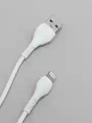 Белый кабель зарядный HOCO X37 Lightning для Apple iPhone, до 2.4А, 1 м