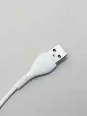 Белый кабель зарядный HOCO X37 Lightning для Apple iPhone, до 2.4А, 1 м